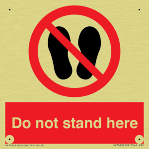 Do not stand here